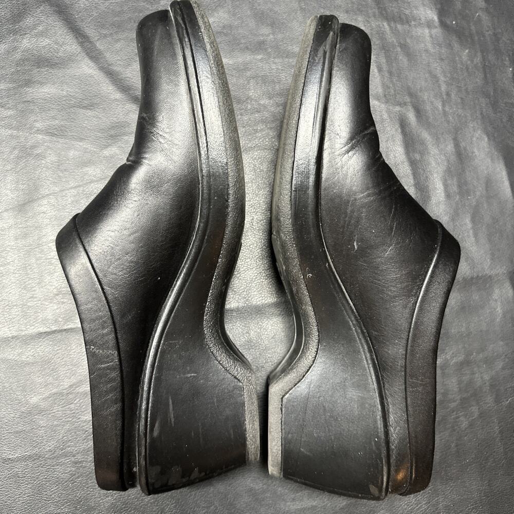 Dansko Professional Clog 39 US 8.5 9 Black Leather Stapled Nursing Medical - 800 - Picture 9 of 14
